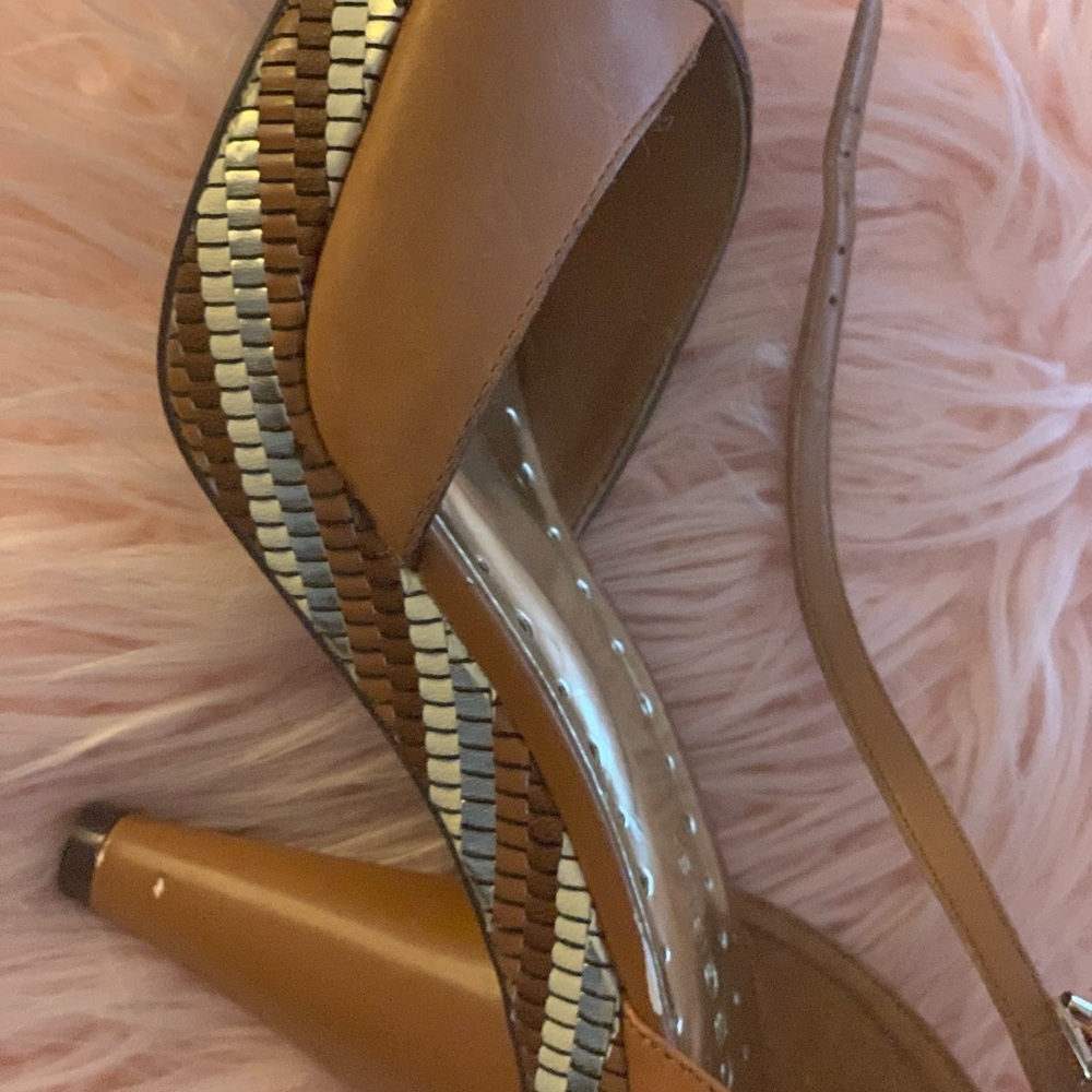 BCBGirls peep toe heels
